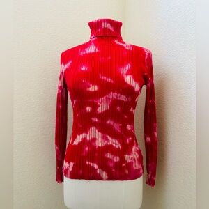 Time and Tru Knit Tie Dye LS Turtleneck Shirt - Size S(4-6)